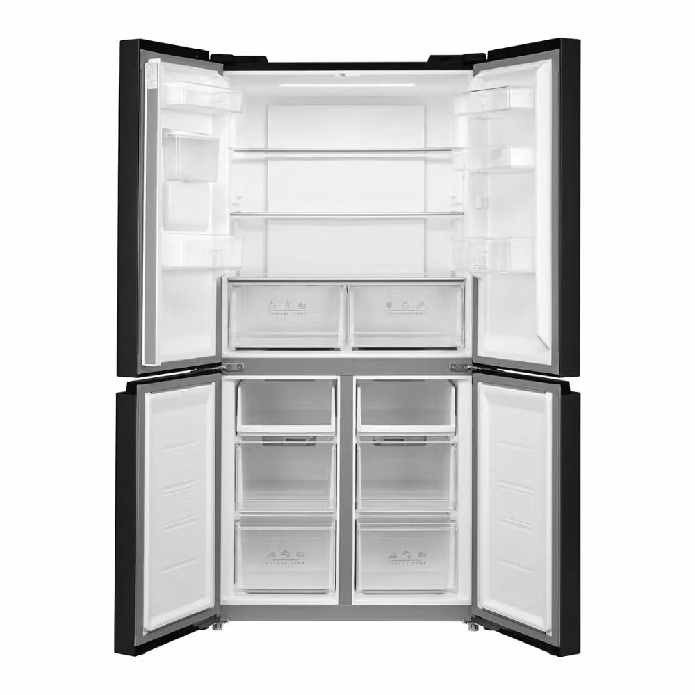 Frigorifero 4 porte Daya DMF4474INLBD nero con tecnologia No Frost, compressore inverter e display touch, capacità 474 litri, classe energetica D – 2