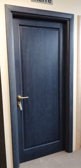 Porta moderna Novelty 4 Anil Dierre Grigio e Blu L: 80 cm, H: 210 cm