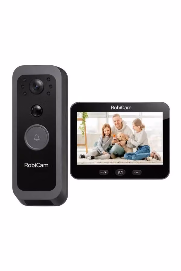 Videocitofono WiFi RobiCam Q50, display 5", PIR, audio bidirezionale