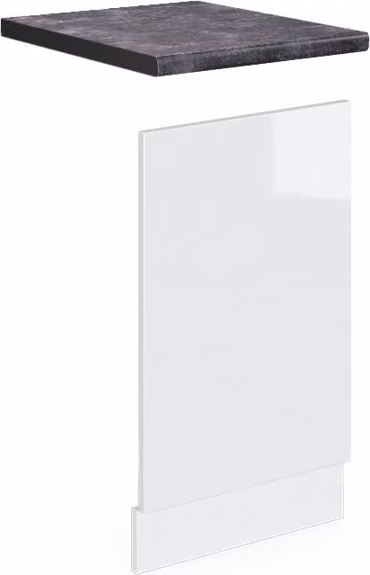 Pannello frontale Vicco R-Line Bianco lucido 45 cm , PL Antracite, Model 46246