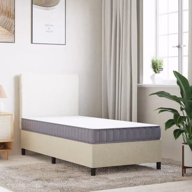 Materasso in schiuma comfort foam bianco e grigio L: 80 cm, P: 200 cm, H: 16 cm