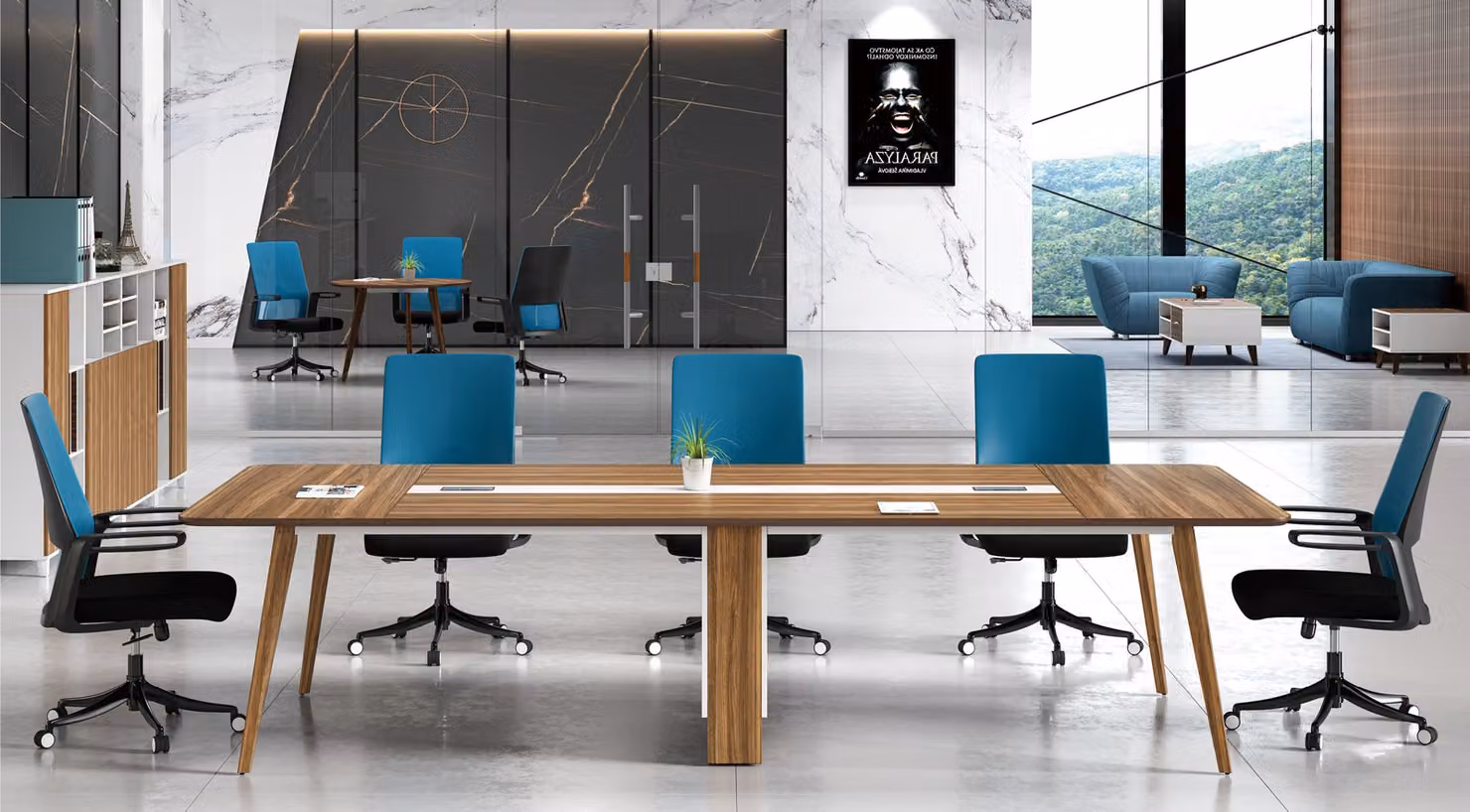 Konferenztisch Modern Büro Tische Besprechungstisch Meeting 320cm groß Tisch