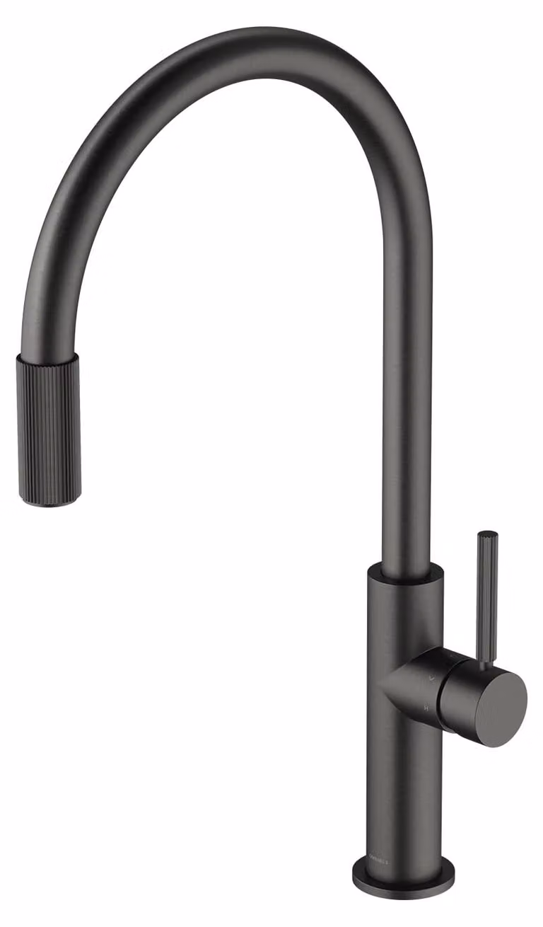 Rubinetto da cucina con attacco per filtro SWITCH, grafite, ottone