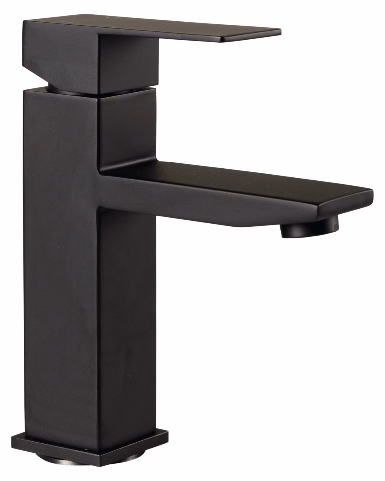 Rubinetto per vasca da bagno quadrato, acciaio inossidabile 304, monocomando, portata di 2,2 GPM, finitura nera opaca