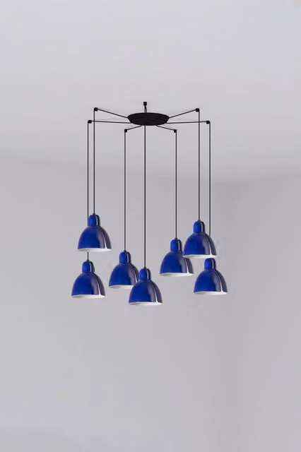 VENICE 7L Lampada a sospensione blu cobalto