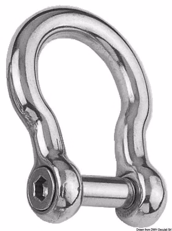 Grillo curvo AISI 316 8 mm , 1 pezzo
