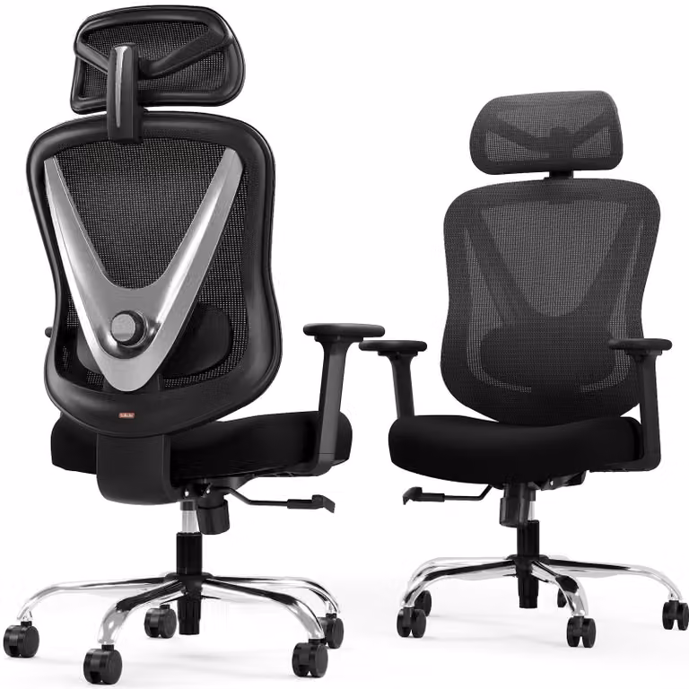 Sedia da ufficio ergonomica - Sedia ergonomica per ufficio - Sedia da ufficio con schienale a rete - Sedia da lavoro - Sedia da gaming