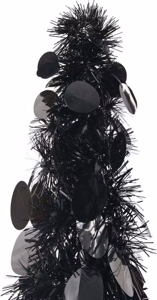 Albero di Natale Artificiale Apribile Nero 180 cm PET