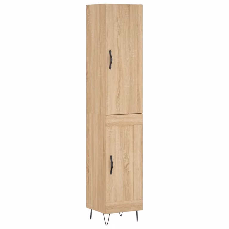 Credenza Rovere Sonoma 34,5x34x180 cm in Legno Multistrato