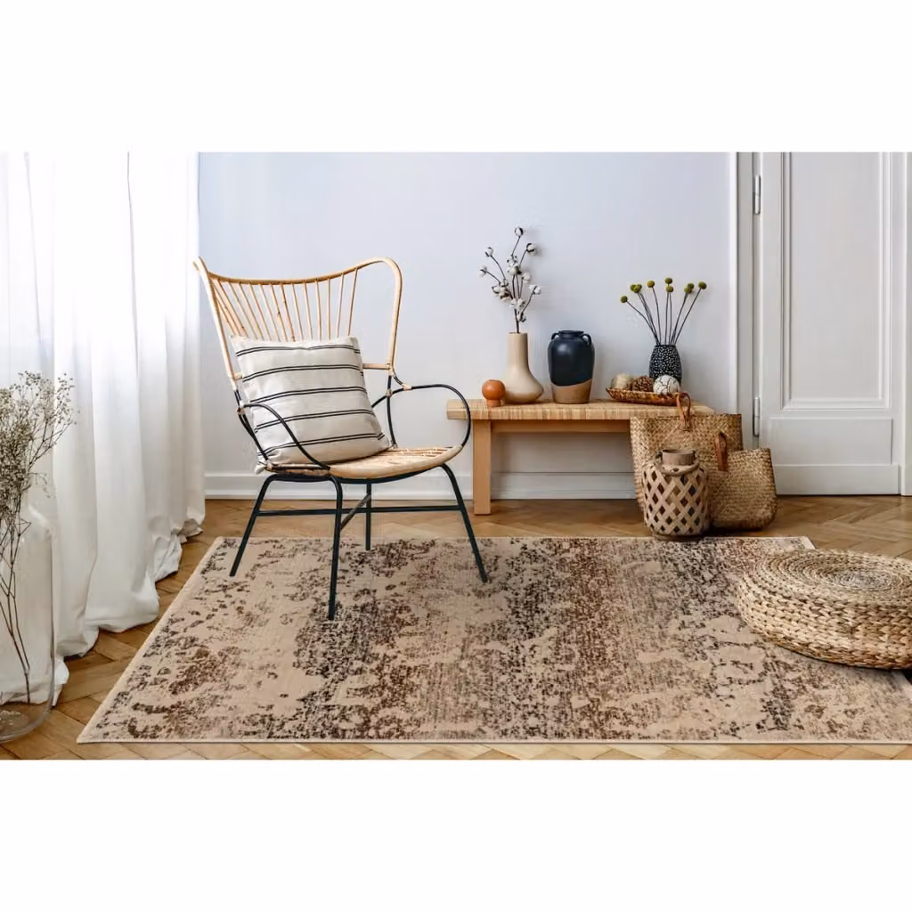 Tappeto Charin Kendra Home Effetto Vintage in Polipropilene, L: 230 cm, P: 160 cm, Colore Beige – 2