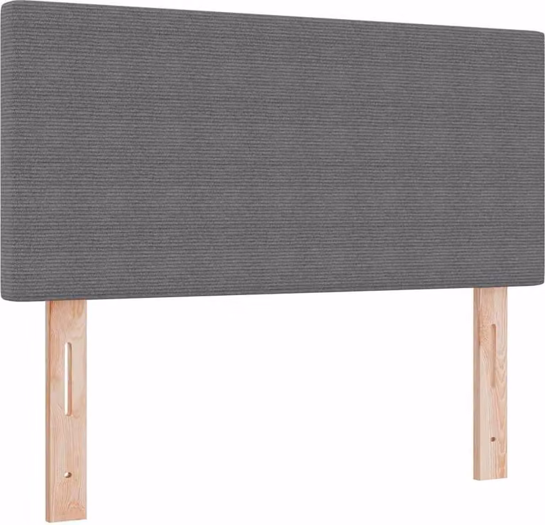 Testiera Grigio chiaro 80 cm Tessuto in Cords