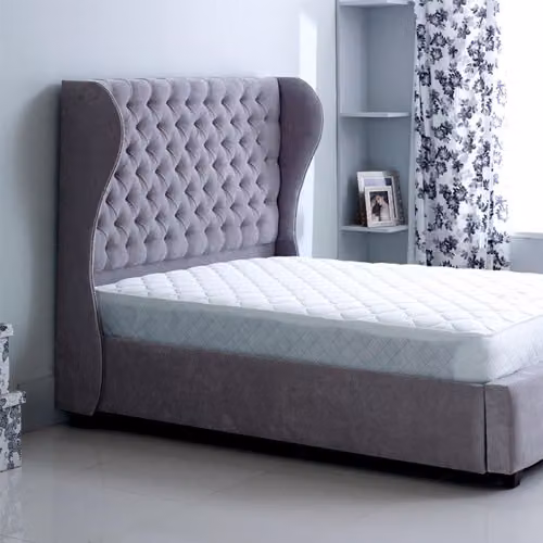 Chesterfield Designer Bett Schlafzimmer Leder Polster 140/160/180/200 cm