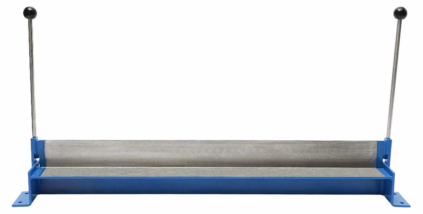 Macchina piegatrice per lamiere - Piegatrice manuale - Acciaio 45# - Angolo di piegatura regolabile da 0° a 90° - Larghezza di lavoro massima: 91 cm - Colore: blu