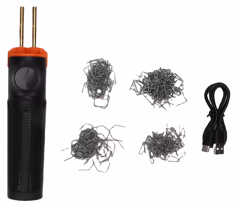 Saldatrice a caldo senza fili in plastica con luce LED, pistola di saldatura a riscaldamento rapido per la riparazione di veicoli, batteria da 4000 mAh, ricarica USB-C