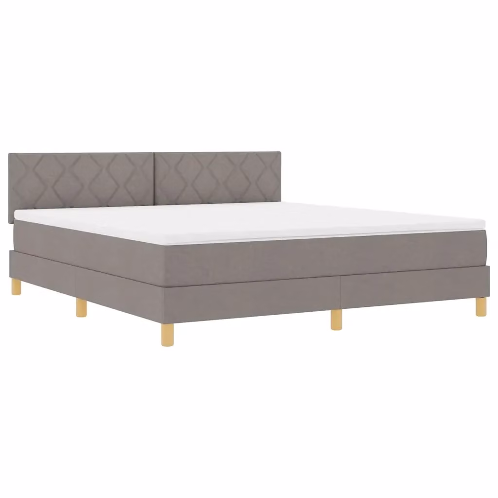 Letto matrimoniale moderno vidaXL con illuminazione LED sottostante e porta di ricarica USB, rivestimento in tessuto grigio, L/P: 180 x 200 cm – 2