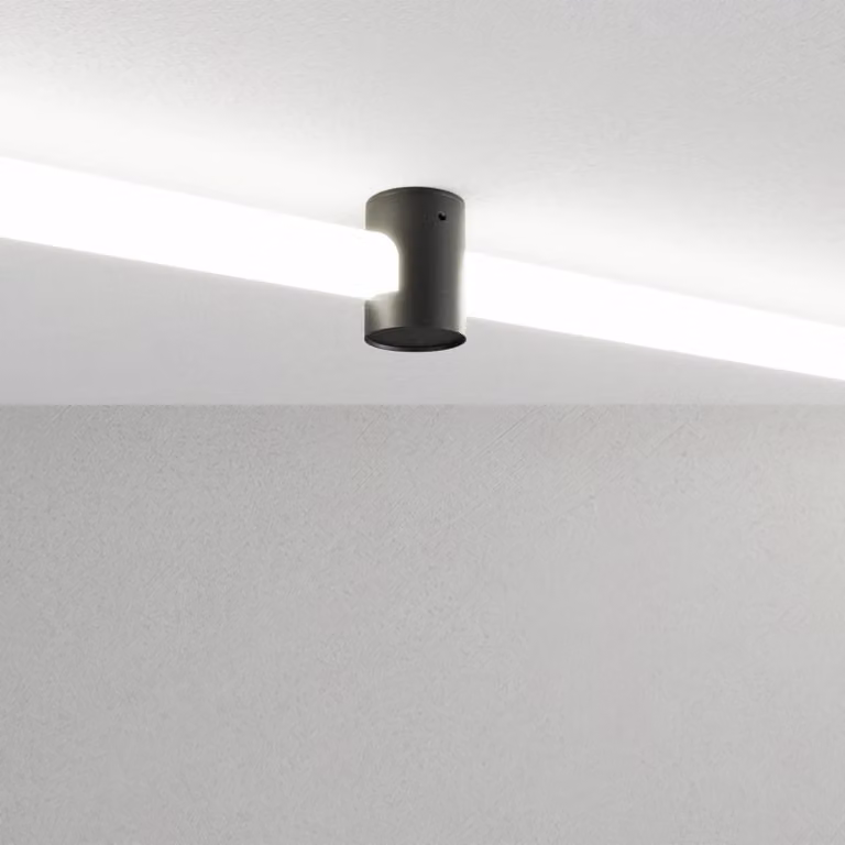 ARELUX XLOOP 18 - Elemento a parete/soffitto/passaggio - Nero