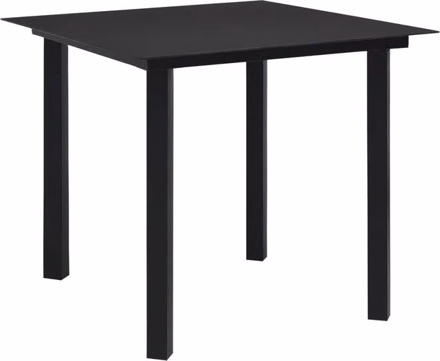 Set da Pranzo da Giardino 5 pz in Rattan PVC Nero 3058282