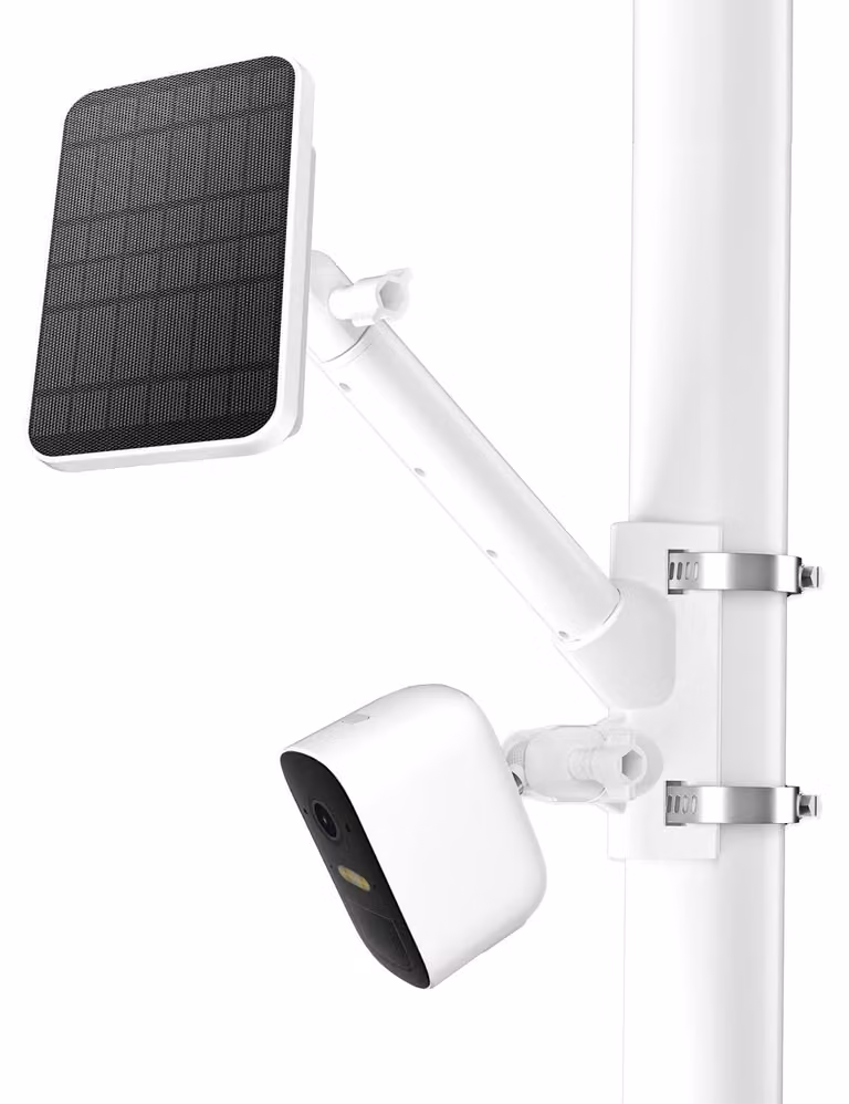 Supporto 2-in-1 per pannelli solari, bianco, compatibile con Eufycam