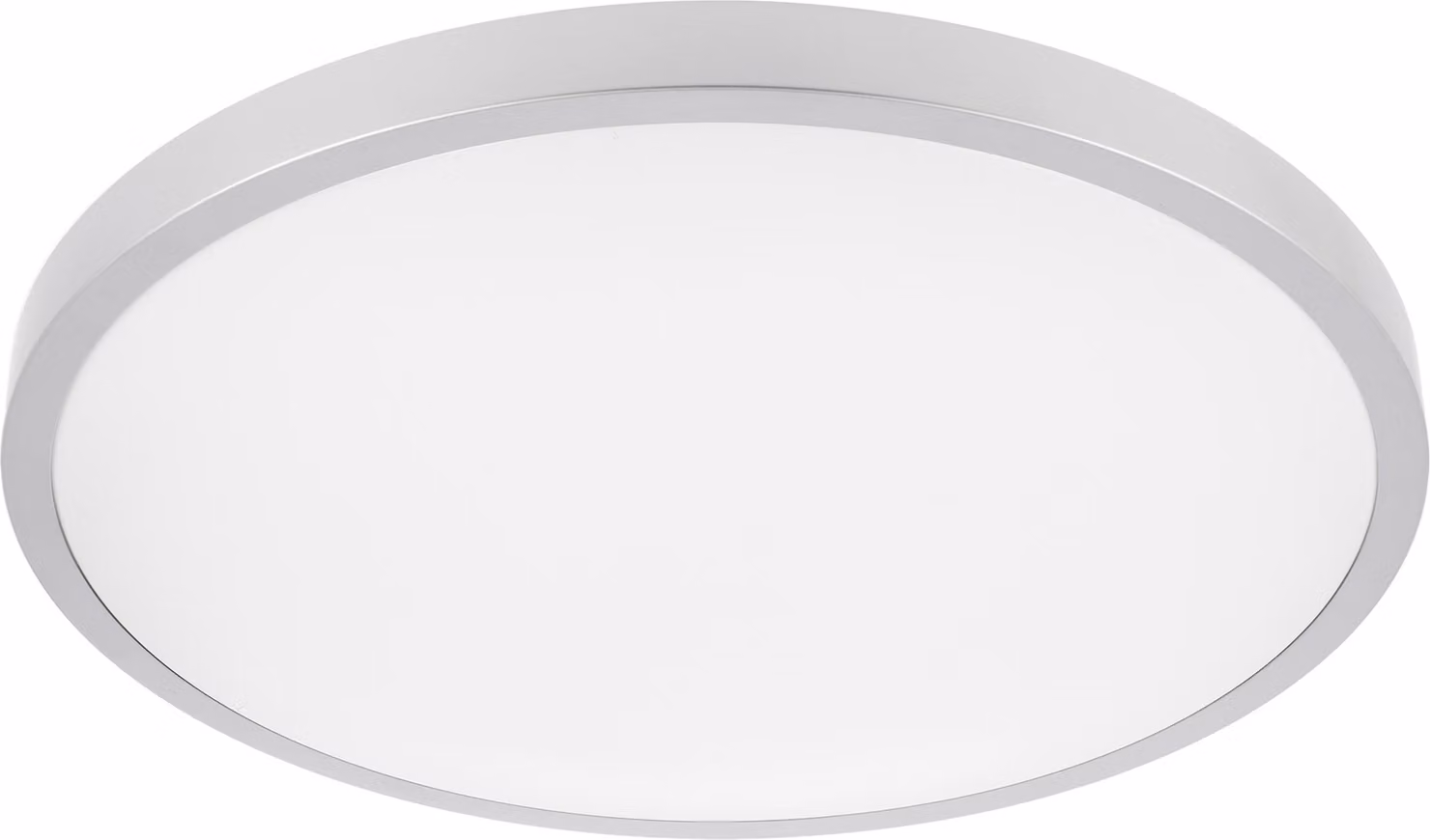 Plafoniera a LED da 32 Watt, IP54, per interni ed esterni, argento, rotonda | 400 x 60 mm (L x A) | Bianco neutro | 2560 lumen