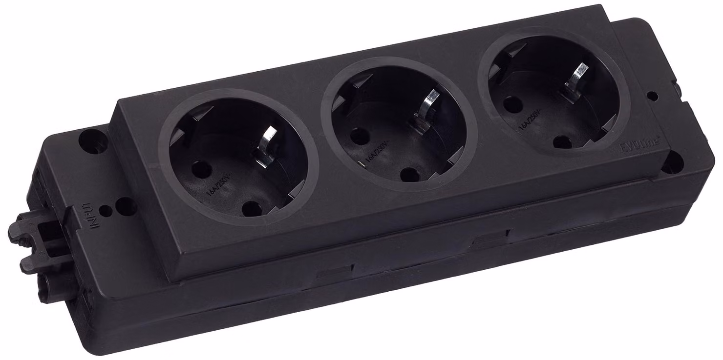 EVOline Express Presa di corrente Presa di corrente Schuko a 3 vie Presa di corrente 16A 3680 Watt