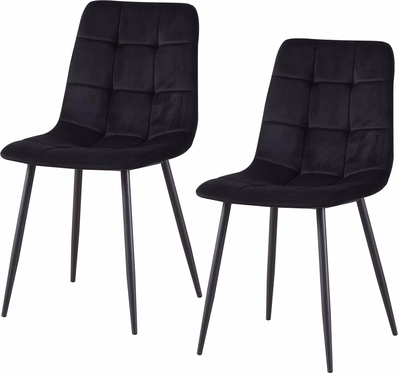 Sedia Mesa Velvet Nero