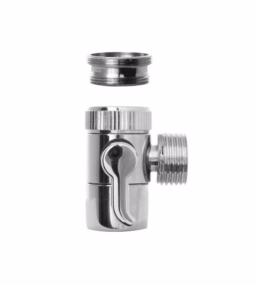 Rubinetto Cromo con Aeratore e Deviatore Ottone 22/1 F 24/1 M
