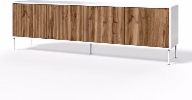 Buffet 4 ante BUDAPEST-S bianco/quercia