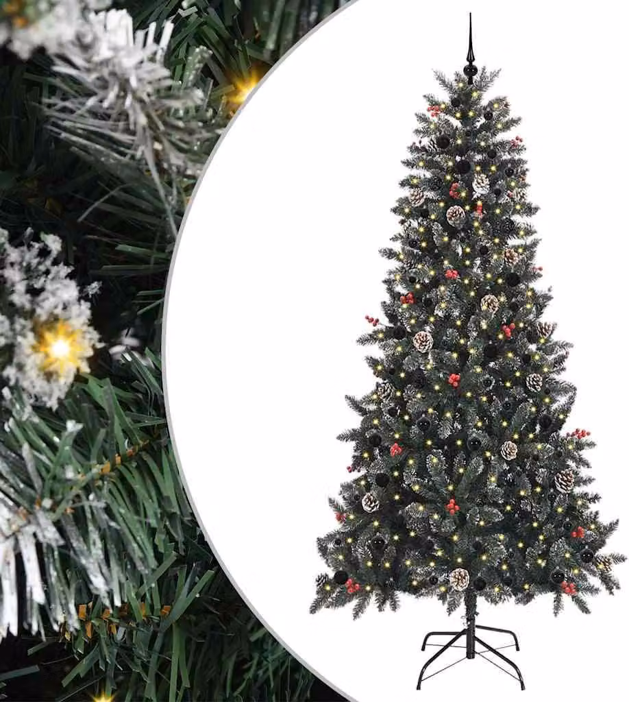 Albero di Natale artificiale con 300 LED Verde 240 cm