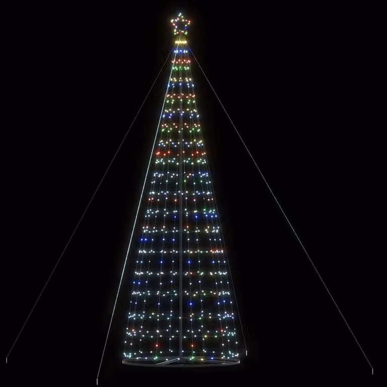 vidaXL Albero di Natale a LED 1534 LED Colorato 500 cm