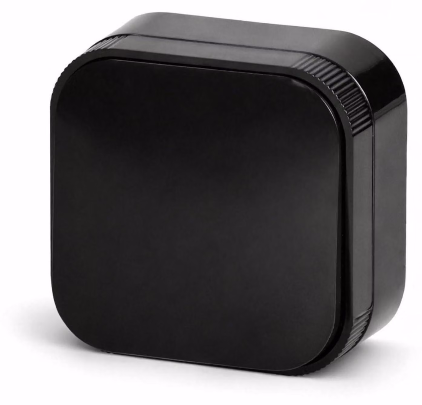 Interruttore a parete RT1, nero, a 1 modulo, 250V/10A, dimensioni 64x64x35 mm