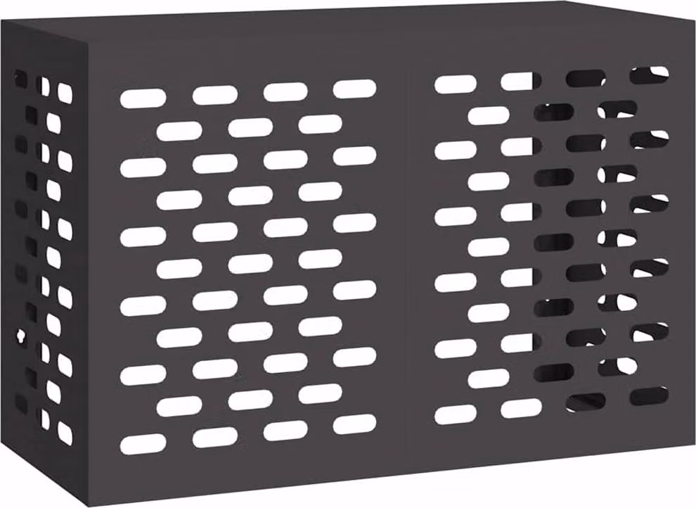 Copertura per condizionatore d'aria Nero 90 x 40 x 60 cm