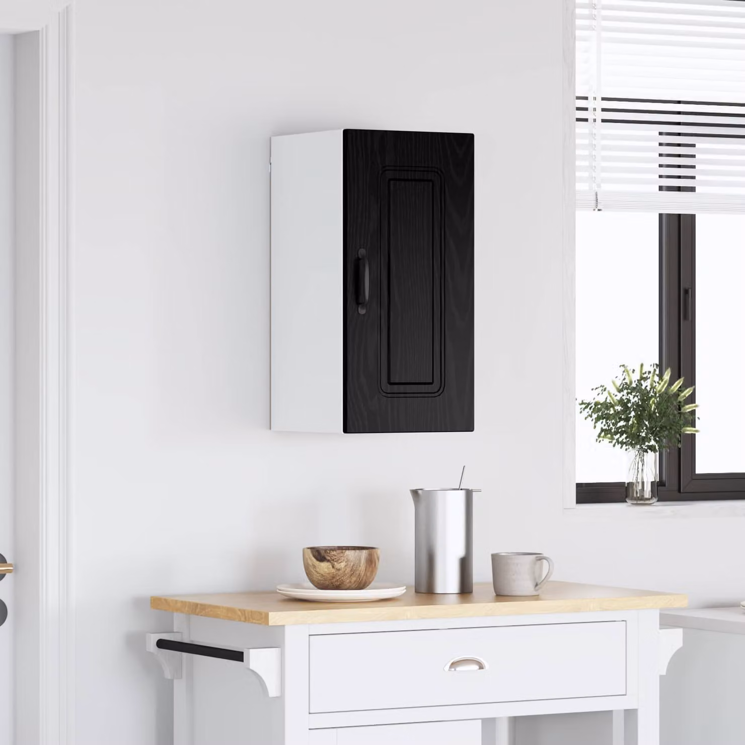 vidaXL Pannello per lavastoviglie Kalmar Nero Rovere L: 30 cm, P: 31 cm, H: 60 cm