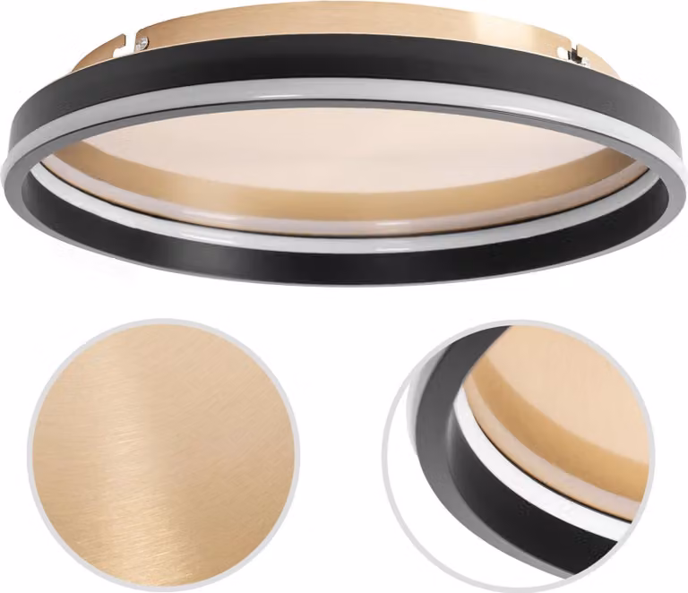 Lampada da Soffitto tooLight App1464 Black Brush Gold