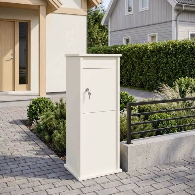 cassetta postalepastkastei Bianco 40 x 40 x 100 cm Acciaio 8012573