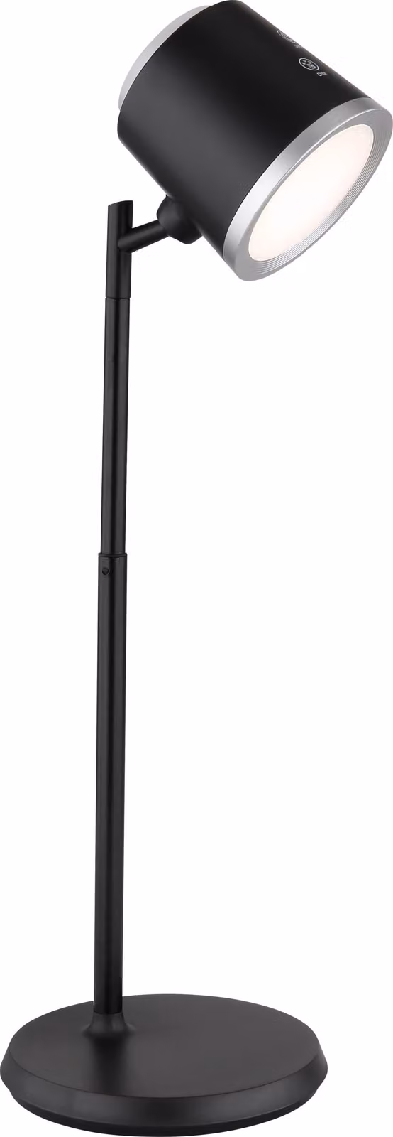 Lampada da tavolo senza fili con batteria ricaricabile Touch Dimmer Lampada da tavolo dimmerabile Nero 58454B