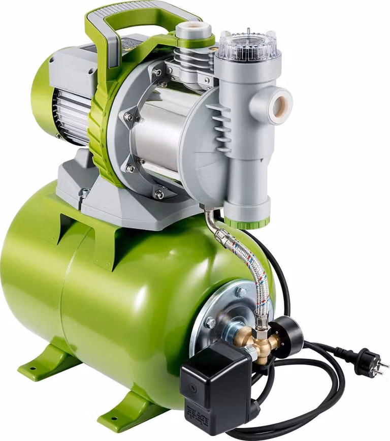 Pompa per giardino – Potente pompa per irrigazione da 1300W – Portata massima di 4200 litri/ora – Corpo pompa in acciaio inossidabile con prefiltro
