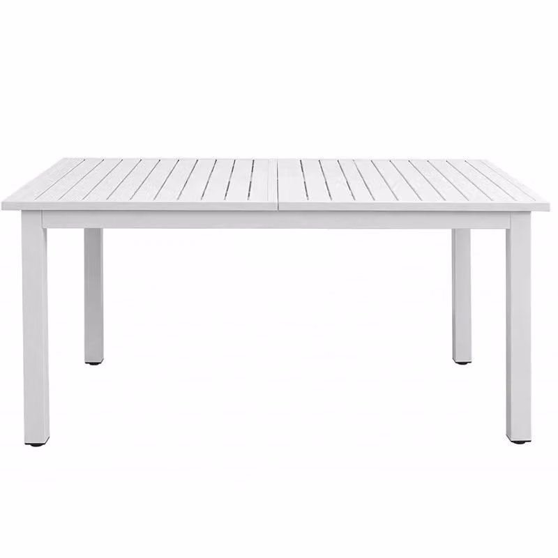 Tavolo da esterno Re.Garden Dedalo in alluminio verniciato, rettangolare e allungabile, disponibile in bianco o antracite – 2