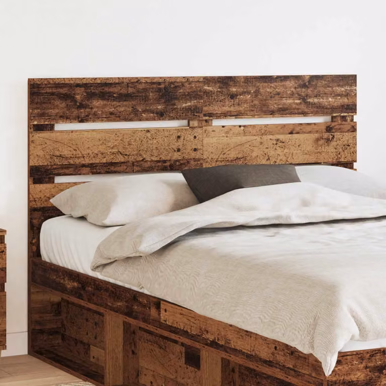 Testiera per letto moderna vidaXL in legno ingegnerizzato color marrone