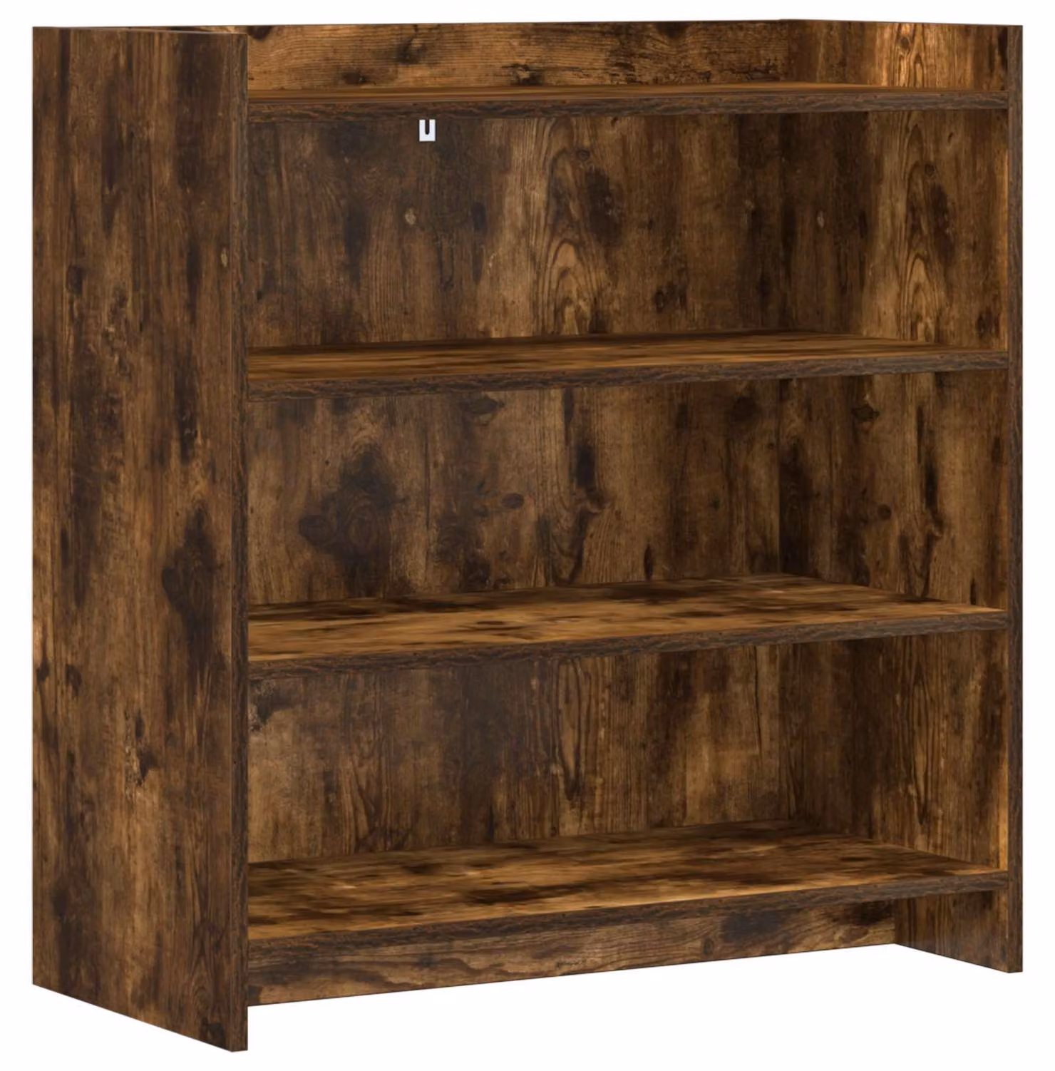 Mobiletto servitore in legno effetto noce, dimensioni 75 x 36 x 80 cm, realizzato in legno composito