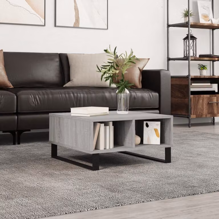 Maison Exclusive - Tavolino grigio Sonoma 60x60x30 cm Materiale ligneo