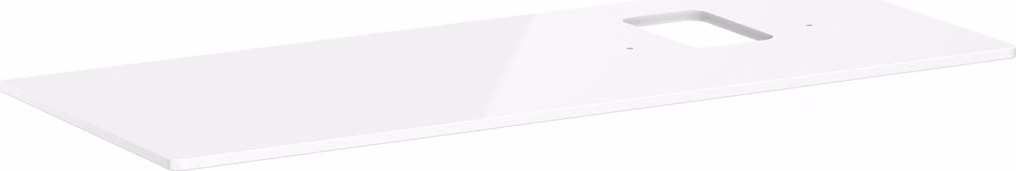 hansgrohe Xelu Q Console avec découpe à droite, 1360x550, pour vasque à poser, avec trou pour robinet, 54124050, 54124050