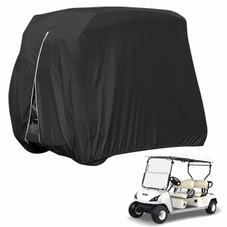 Copertura impermeabile e antipolvere in tessuto Oxford 210D, adatta per golf car con 2 o 4 posti