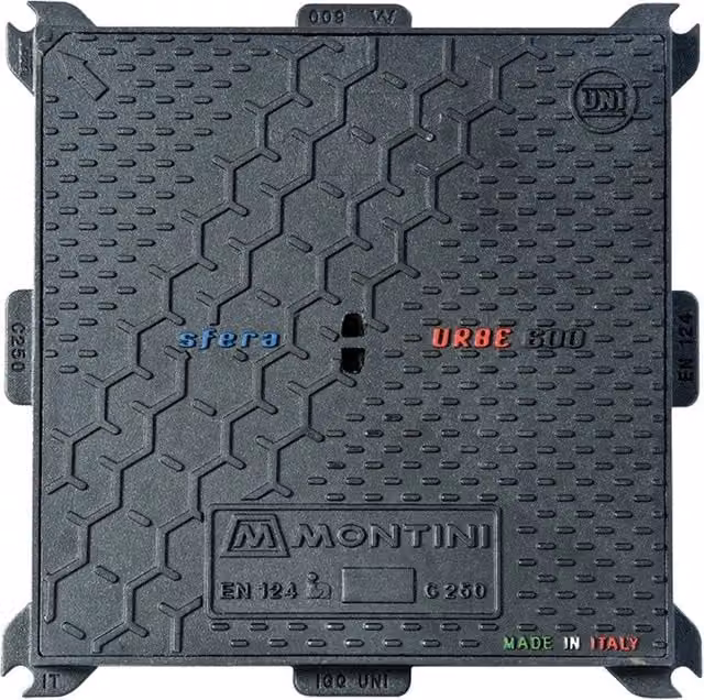 CHIUSINO IN GHISA C250 URBE - 70 x 70 - Kg 40 - MONTINI