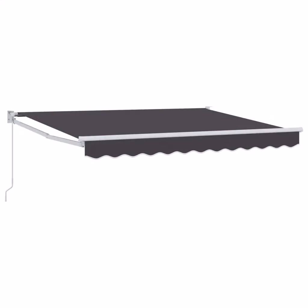 Tenda parasole retrattile per balcone DESIGN IN in poliestere color antracite, L: 350 cm, P: 200 cm – 2
