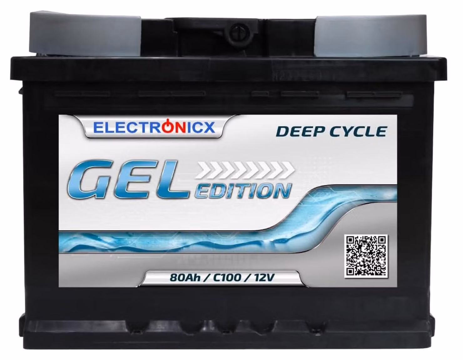 Batteria GEL da 80 Ah, 12 V – adatta per cicli di carica/scarica ripetuti, esente da manutenzione, ideale per impianti solari e camper