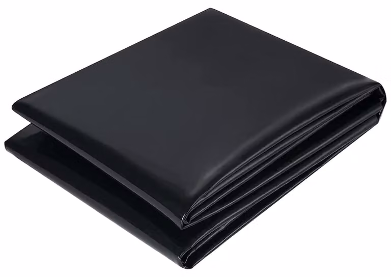 Pellicola in PVC nero per stagni, dimensioni 2m x 3m, in HDPE, membrana impermeabile