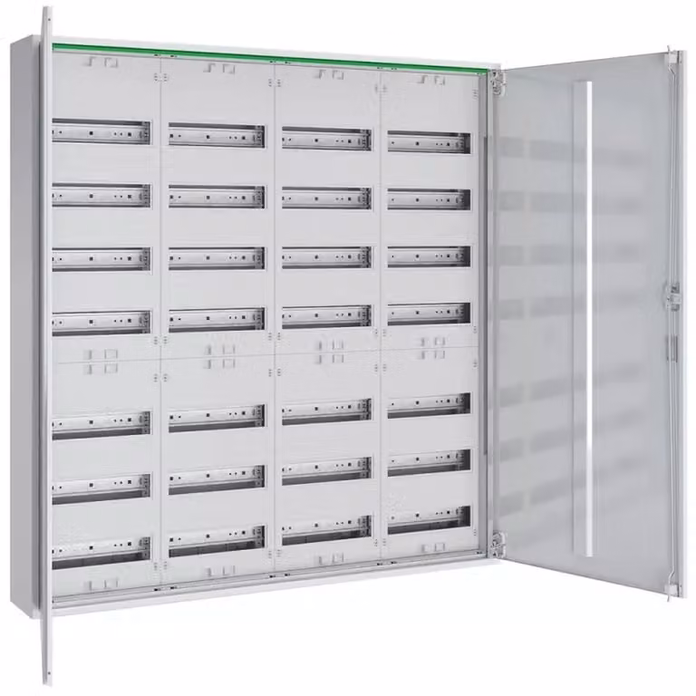 Armadio di distribuzione ABN AP, profondità 160 mm, con porta cieca, 4x7 file, armadio completo REG ABNRM407R01