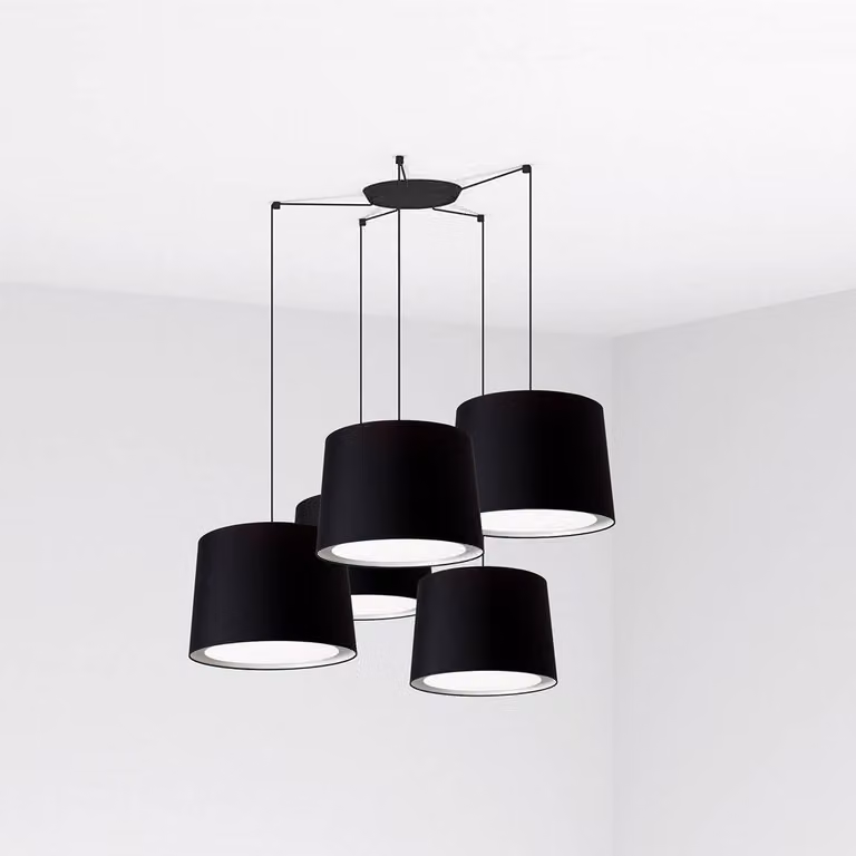 Faro Conga Nero Lampada a sospensione Ø500*350*Ø450 Nero Lampade