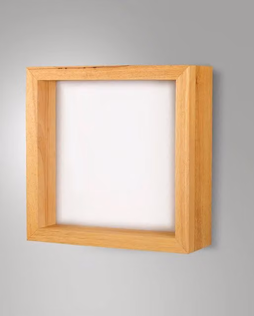 Lampada da Parete Window in Metallo e Legno Quercia 29W LED 3000K 2880lm - Design Moderno ed Elegante per Interni Raffinati e Accoglienti