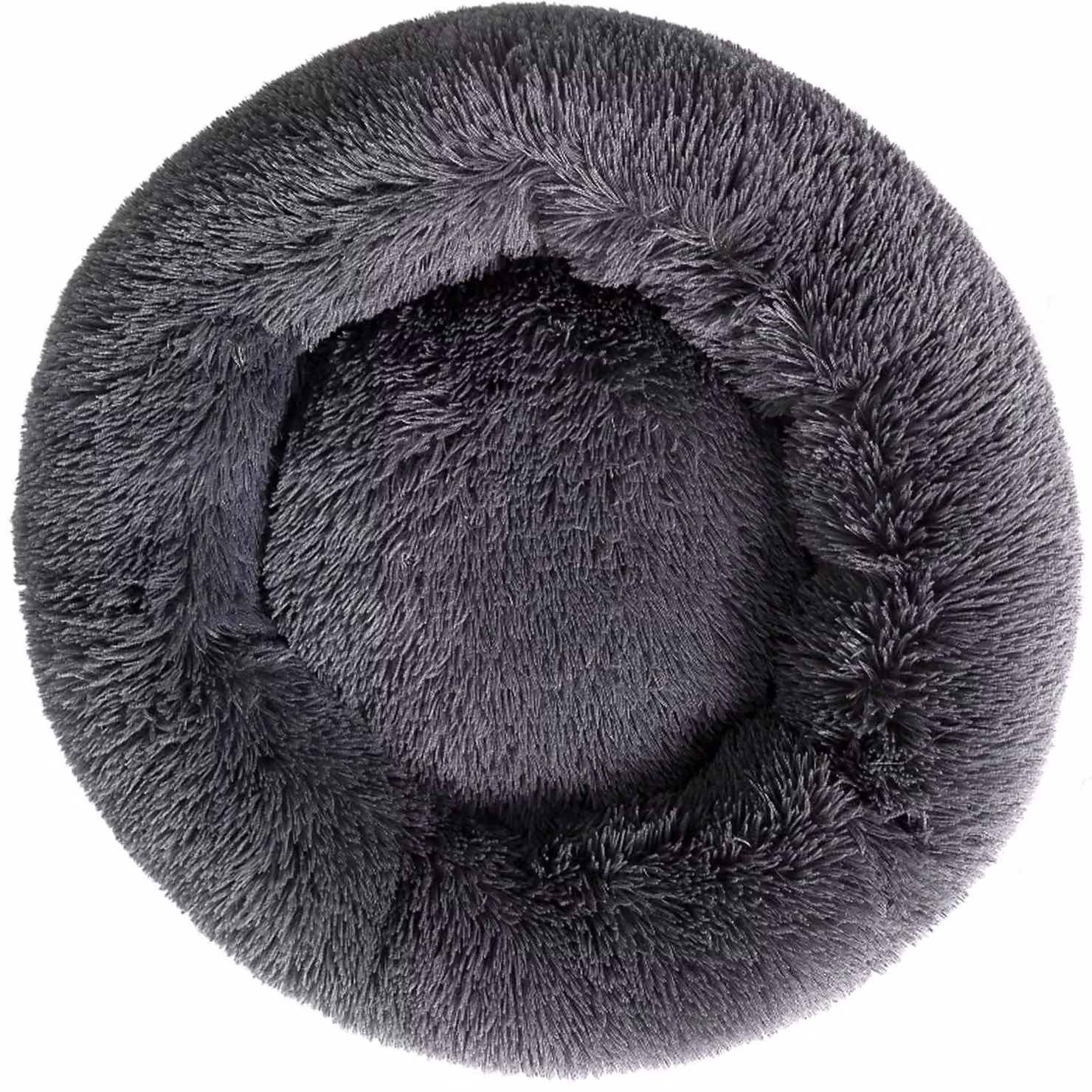 Cuccia a forma di ciambella, morbida, per cani e gatti di piccola taglia, 45x45x13 cm (adatta a animali fino a 5 kg)
